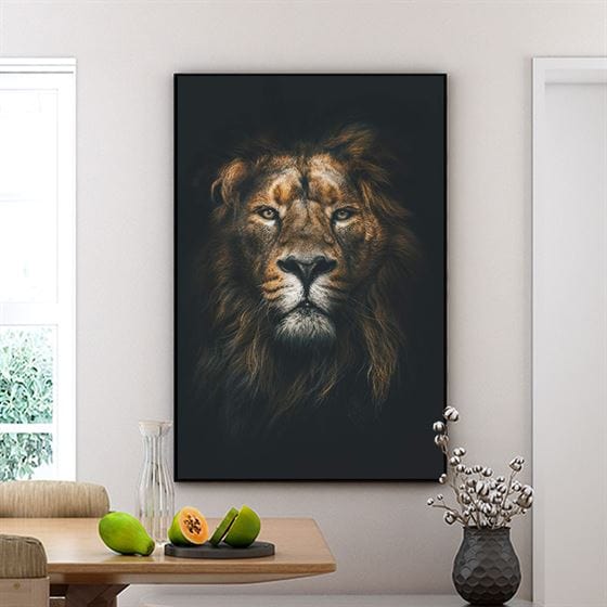 Mighty lion canvas