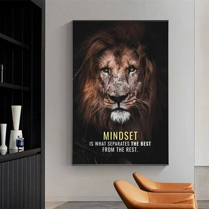 Mindset is what separates the best from the rest canvas