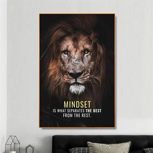 Mindset is what separates the best from the rest canvas