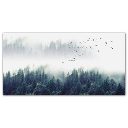 Misty landscape canvas