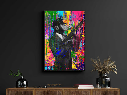 Mobster Monkey canvas