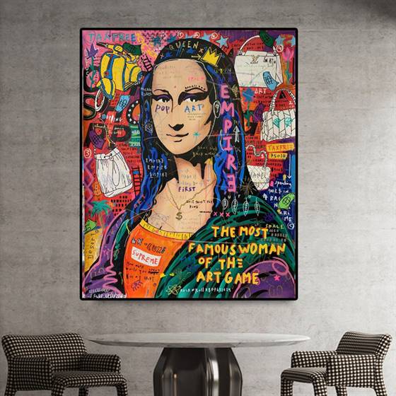 Mona Lisa - pop art canvas