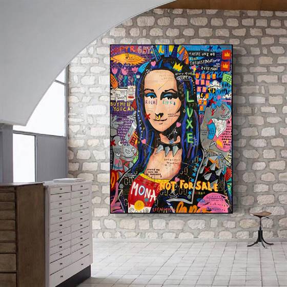 Mona Lisa - pop art canvas