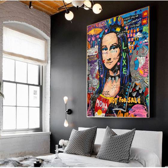 Mona Lisa - pop art canvas