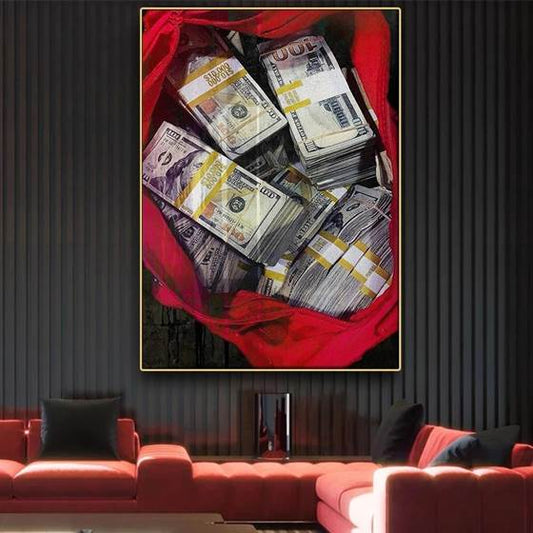 Money bag canvas