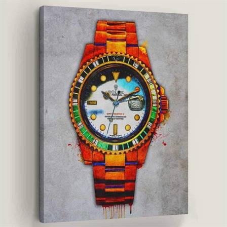 Multicolor Rolex  canvas