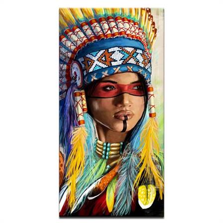 Native American girl canvas