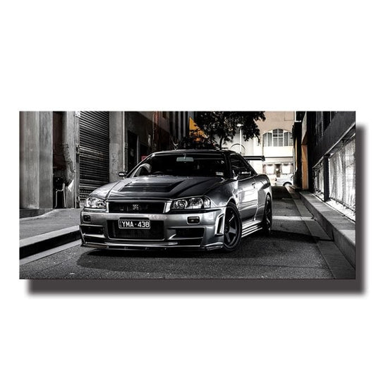 Nissan Skyline GT-R canvas