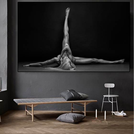 Nude woman canvas