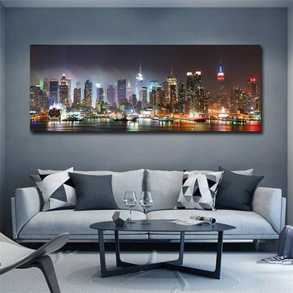 NYC night scenery canvas