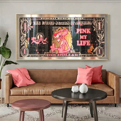 Pink my life canvas