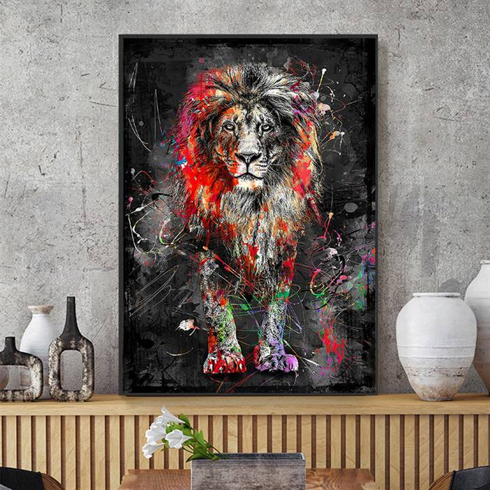 Pop art Lion canvas