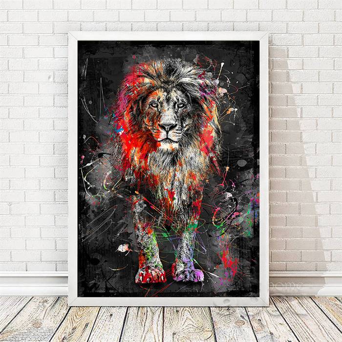 Pop art Lion canvas
