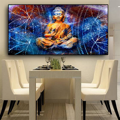 Psychedelic zen Lord Buddha canvas