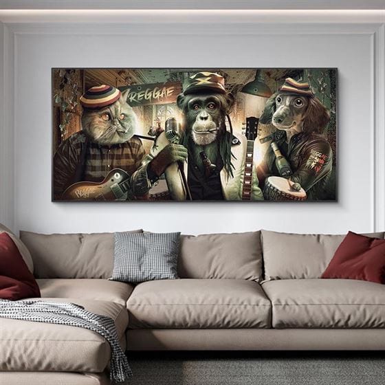 Reggae band canvas