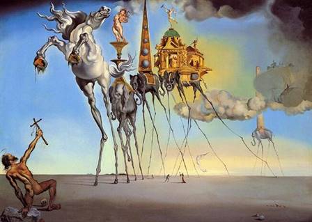 Salvador Dali - The Temptation of St. Anthony canvas