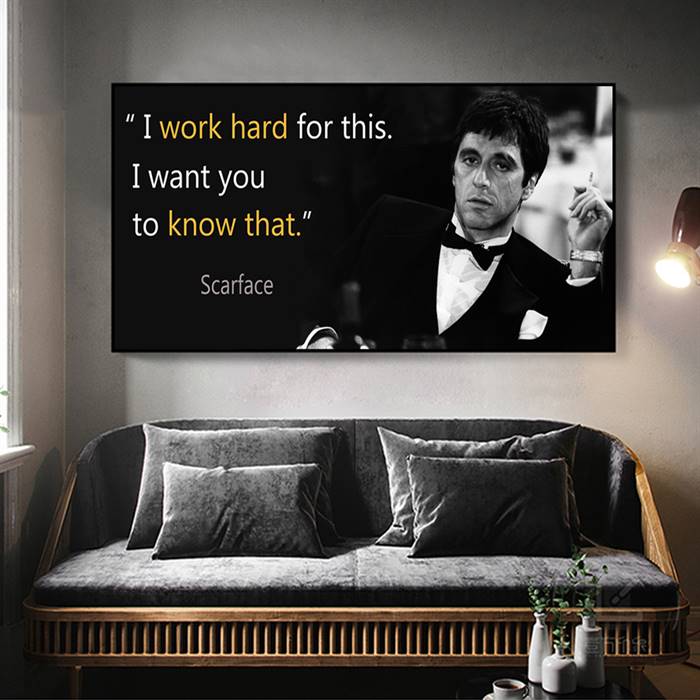 Scarface quote canvas