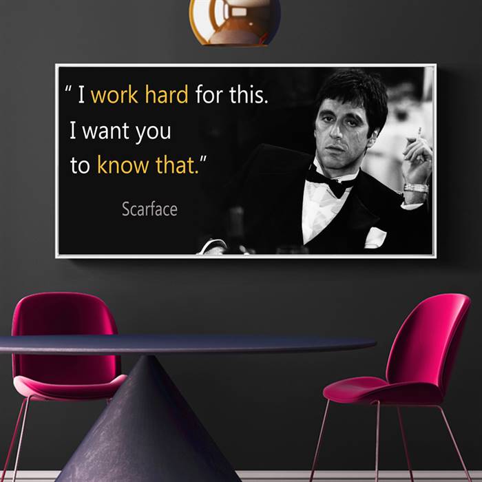 Scarface quote canvas