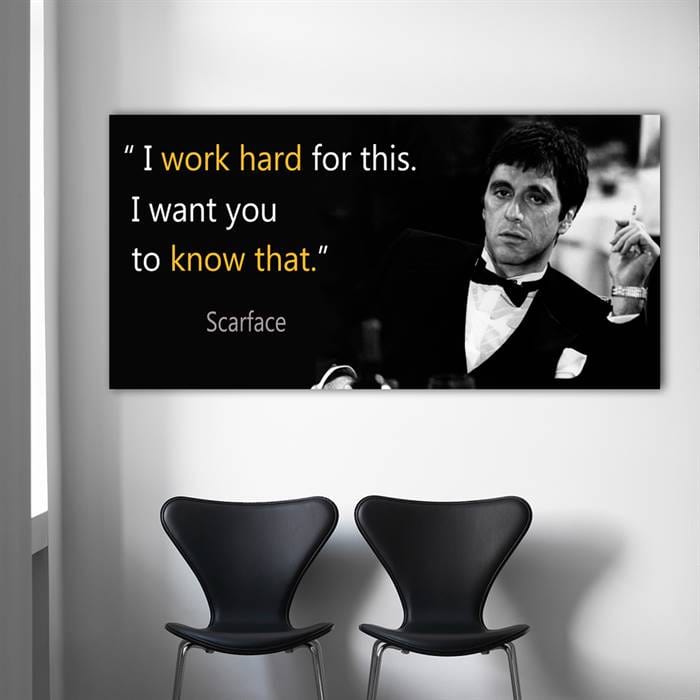 Scarface quote canvas