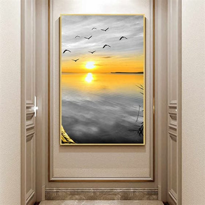 Sea sunset canvas