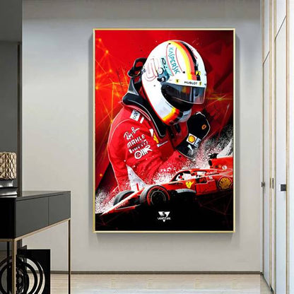 Sebastian Vettel canvas