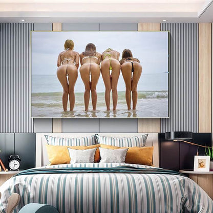 Sexy beach canvas