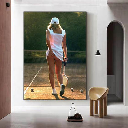 Sexy tennis canvas