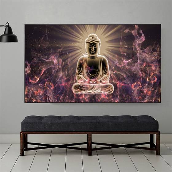 Shining Buddha canvas