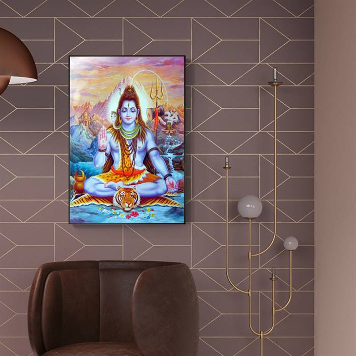 Shiva Hindu God canvas