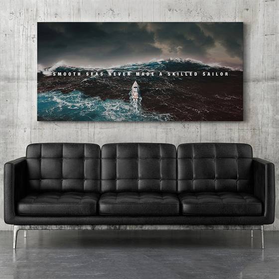 Smooth seas canvas