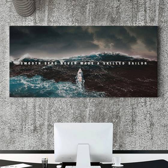 Smooth seas canvas