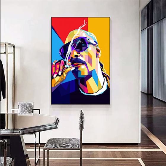 Snoop Dogg multicolor canvas