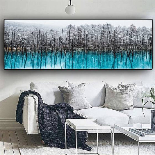 Snow forest canvas