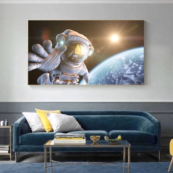 Space walk canvas