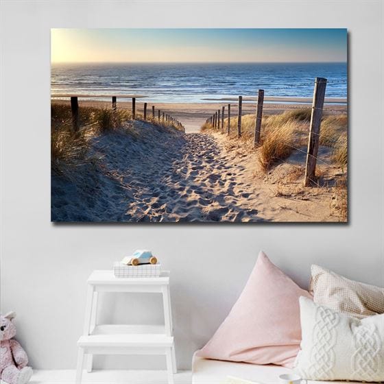 Sunny landscape canvas