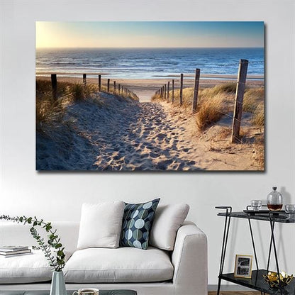 Sunny landscape canvas