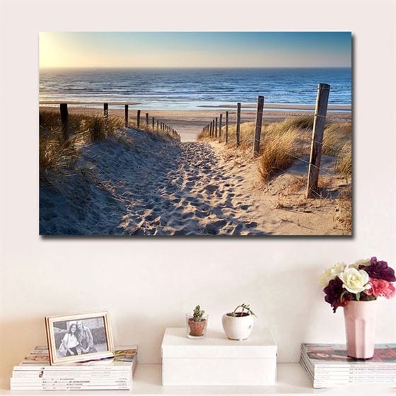 Sunny landscape canvas