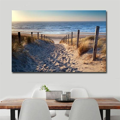 Sunny landscape canvas