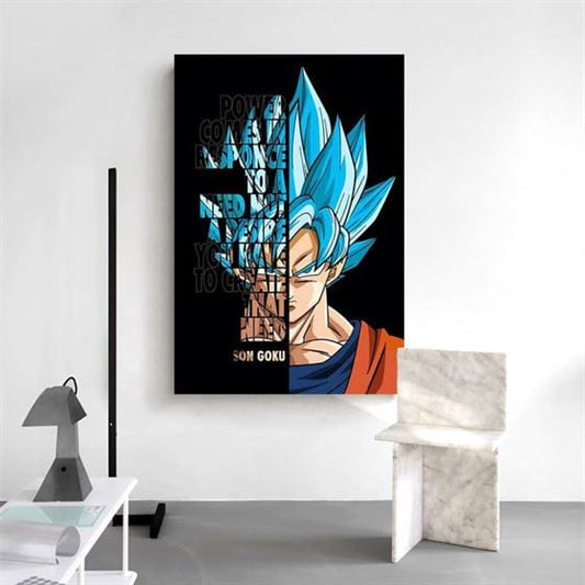 Super Saiyan Blue Goku canvas