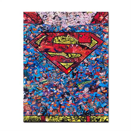 Superman logo canvas