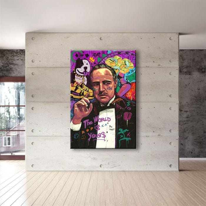 Godfather Move Canvas Wall Art Marlon Brando as Vto Corleone Unque Godfather Move Canvas Wall Art Marlon Brando as Vto Corleone Unque