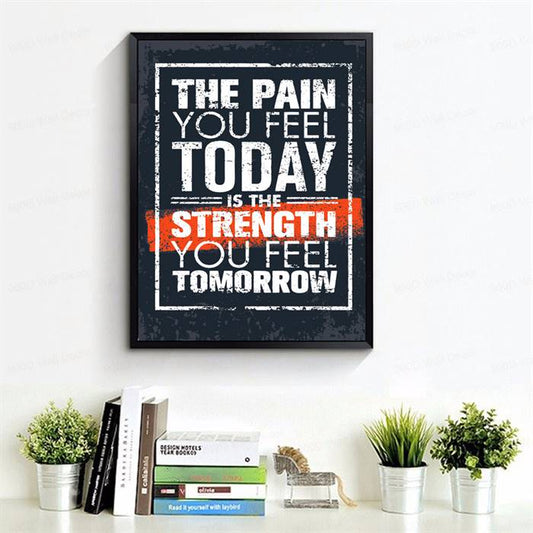 The pain you feel today canvas