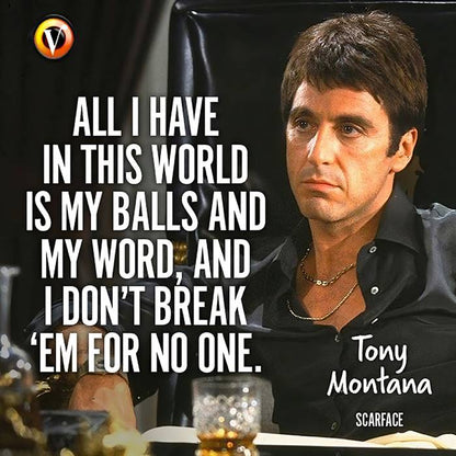 Tony Montana quote canvas