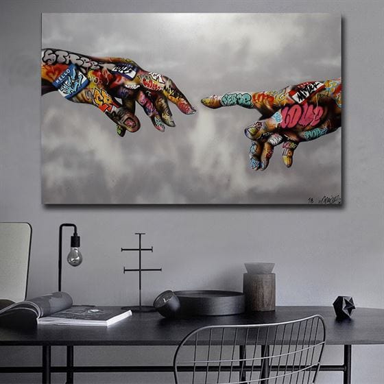 Touch of God canvas