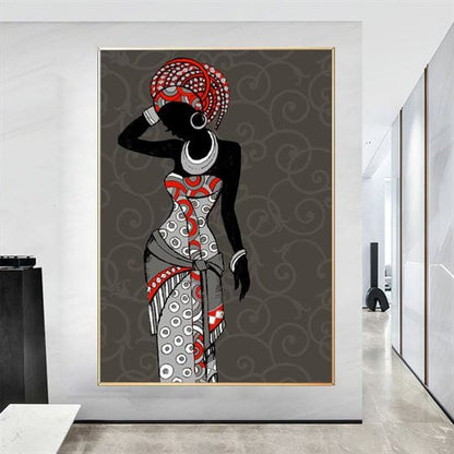 Traditional African women canvas