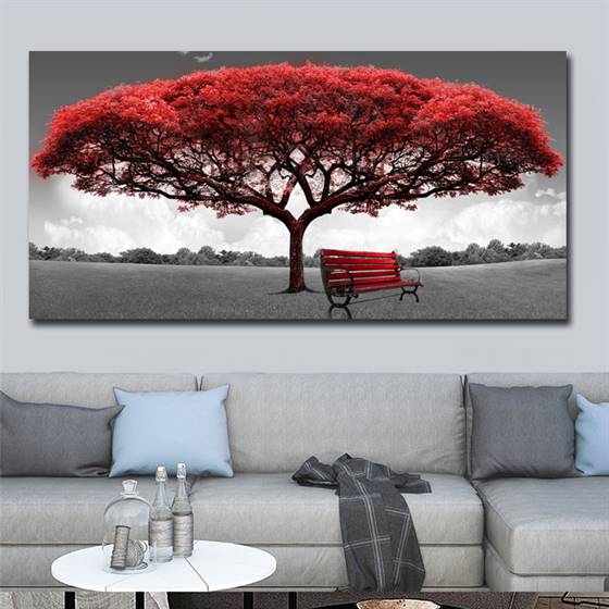 Tree of life (red) canvas