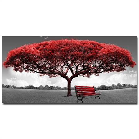 Tree of life (red) canvas