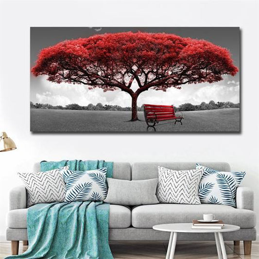 Tree of life (red) canvas