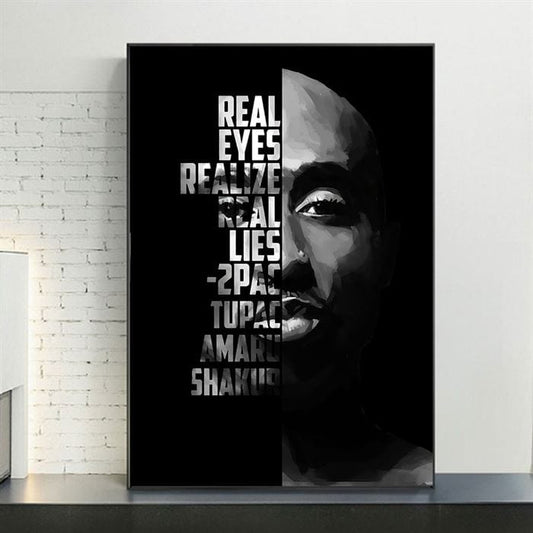 Tupac - Real eyes, realize, real lies  canvas