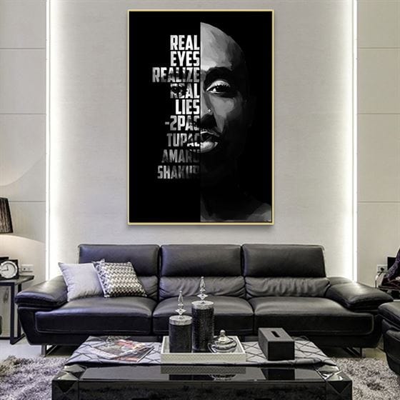 Tupac - Real eyes, realize, real lies  canvas